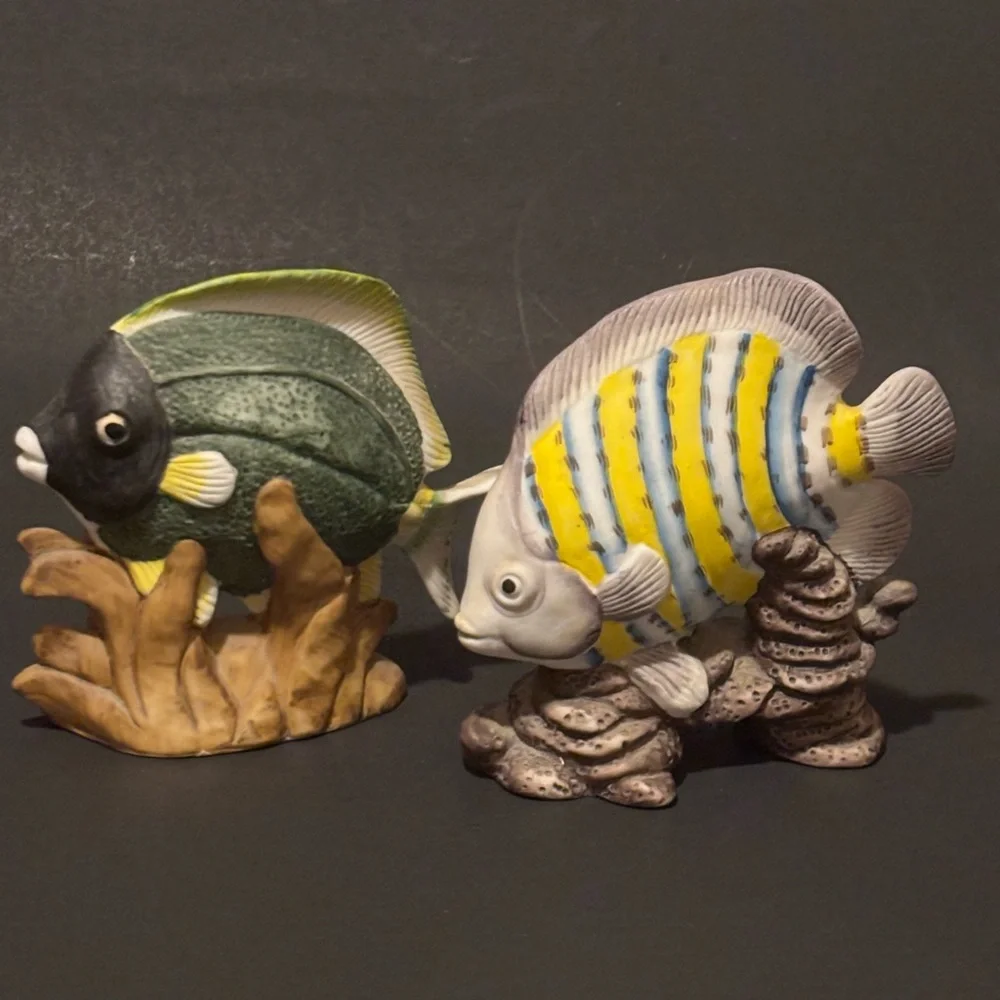 2 Fish Figurines Made in Taiwan